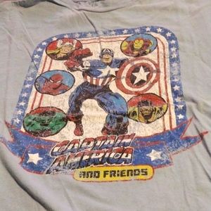 *3/$20 Bundle Deal Closet Cleanout* Vintage Marvel Captain America T-shirt XL